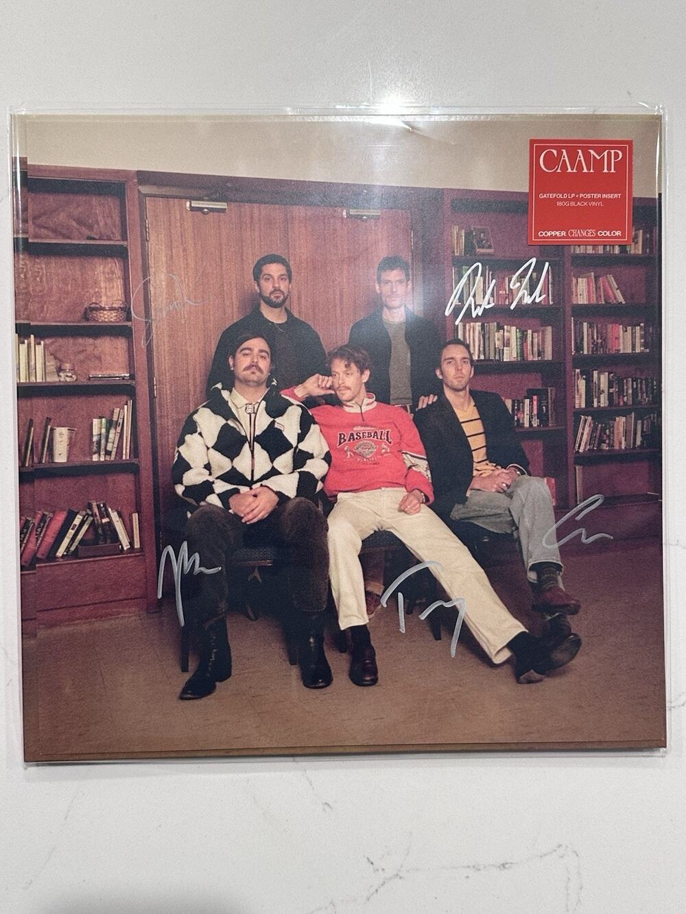 Caamp Copper Changes Colors 180g Black Vinyl with Signed poster AUTOGRAPHED #3
